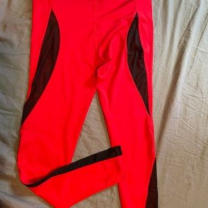 Red Spandex Leggings